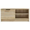 vidaXL Meuble TV Ch&ecirc;ne sonoma 80x35x36,5 cm Bois d'ing&eacute;nierie
