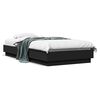 vidaXL Cadre de lit sans matelas noir 90x190 cm bois ing&eacute;nierie