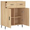 vidaXL Buffet ch&ecirc;ne sonoma 69,5x34x90 cm bois d'ing&eacute;nierie