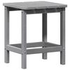 vidaXL Table d'appoint Gris clair 38 x 38 x 46 cm Poly&eacute;thyl&egrave;ne