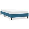 vidaXL Cadre de lit sans matelas bleu fonc&eacute; 80x210 cm velours