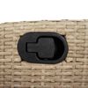 vidaXL Ensemble &agrave; manger de jardin et coussins 7 pcs beige poly rotin