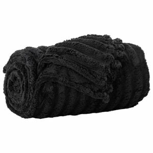 vidaXL plaid Noir 150 x 130 cm 0.45 kg Polaire