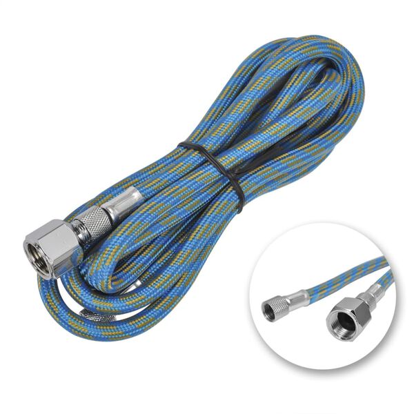 vidaXL Aérographe avec pot en verre Buses de 0,2 / 0,3 / 0,5 mm