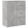 vidaXL Buffets 2 pcs gris béton 60x31x70 cm bois d'ingénierie