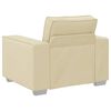 vidaXL Canap&eacute; Cr&egrave;me 99 x 80 x 84 cm tissu