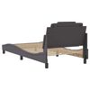 vidaXL Cadre de lit Viana sans matelas gris 100x200 cm similicuir