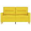 vidaXL Canap&eacute; &agrave; 2 places Jaune clair 120 cm Tissu