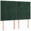 vidaXL Sommier &agrave; lattes de lit et matelas Vert fonc&eacute; 140x200cm Velours