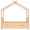 vidaXL Cadre de lit enfant avec tiroir bois de pin massif 80x160 cm