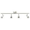 vidaXL Spot de plafond Nickel 70 x 9 x 12,5 cm Acier