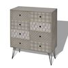 vidaXL Armoire de rangement avec 8 tiroirs gris