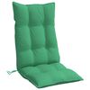 vidaXL Coussins de chaise &agrave; dossier haut lot de 6 vert tissu oxford