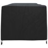 vidaXL Housse de Transat Uni Noir 74 x 210 x 40 cm tissu