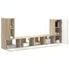 vidaXL Ensemble meuble TV 4 pcs Ch&ecirc;ne Sonoma Bois d'ing&eacute;nierie