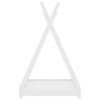 vidaXL Cadre de lit d'enfant Blanc Bois de pin massif 80x160 cm