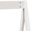 vidaXL Lit haut sans matelas blanc 75x190 cm bois de pin massif