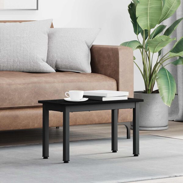 vidaXL Table basse Ch&ecirc;ne noir 60 x 30 x 36 cm Bois d'ing&eacute;nierie
