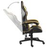 vidaXL Fauteuil de jeux vid&eacute;o Noir et dor&eacute; Similicuir