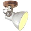 vidaXL Lampe murale industrielle/plafonnier 2 pcs Argent&eacute; 20x25 cm E27