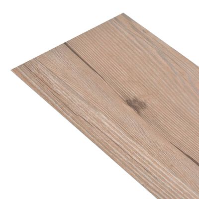 vidaXL Planches de plancher PVC autoadhésif 5,21 m² 2 mm marron chêne