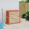 vidaXL Porte-b&ucirc;ches d&rsquo;ext&eacute;rieur cire marron 109x52x106 cm bois pin