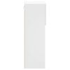 vidaXL Meubles TV avec lumi&egrave;res LED 2 pcs blanc 30,5x30x90 cm