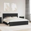 vidaXL Cadre de lit Noir 180 x 200 cm Bois de pin massif