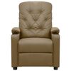 vidaXL Fauteuil de massage Cappuccino Similicuir