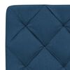 vidaXL Lit avec matelas bleu 160x200 cm tissu