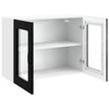 vidaXL Armoire de cuisine avec porte Kalmar Ch&ecirc;ne noir 80 x 31 x 60 cm