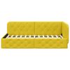 vidaXL Cadre de lit d'angle avec t&ecirc;te de lit Jaune 90 x 200 cm Velours