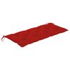 vidaXL Banc de jardin avec coussin 135 cm Bois d'acacia massif Gris