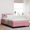 vidaXL Lit &agrave; ressorts avec matelas Rose 120 x 200 cm Velours