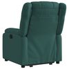 vidaXL Fauteuil inclinable &eacute;lectrique vert fonc&eacute; tissu