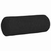 vidaXL Coussins d'accent 2 pcs Noir Ø 25 x 70 cm tissu