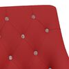 vidaXL Chaises pivotantes &agrave; manger lot de 6 Rouge bordeaux Velours