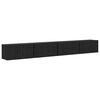 vidaXL Ensemble meuble TV 4 pc Ch&ecirc;ne noir Bois d'ing&eacute;nierie
