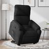 vidaXL Fauteuil inclinable noir tissu microfibre