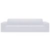 vidaXL Housse extensible de canapé 4 places Blanc Jersey de polyester