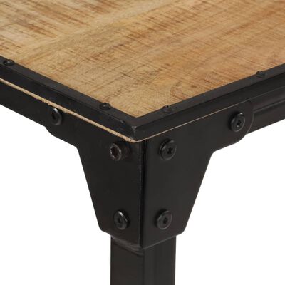 vidaXL Table de bar 150x55x107 cm bois de manguier massif brut