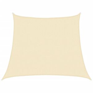 vidaXL Voile d'ombrage 160 g/m&sup2; Cr&egrave;me 3/4x3 m PEHD