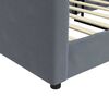 vidaXL Lit de repos gris fonc&eacute; 90x190 cm velours