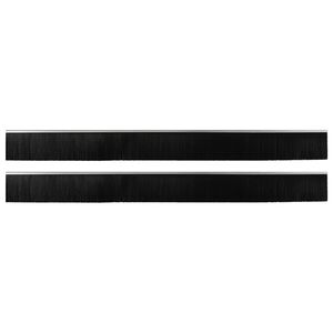 vidaXL Brosses de porte adh&eacute;sives 2 pc 100 cm Alliage d'Aluminium