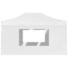 vidaXL Tente de r&eacute;ception pliable avec parois Aluminium 4,5x3 m Blanc