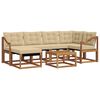vidaXL Ensemble de canap&eacute;s d'ext&eacute;rieur 7 pcs Naturel et Beige