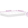 vidaXL Matelas &agrave; ressorts bonnell moyen 140x190 cm
