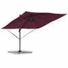 vidaXL Parasol Roma Rouge 286 x 285 x 265 cm Polyester et Aluminium