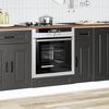vidaXL Armoire &agrave; four Kalmar noir bois d'ing&eacute;nierie