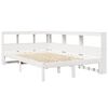 vidaXL Lit biblioth&egrave;que sans matelas blanc 120x200 cm bois pin massif